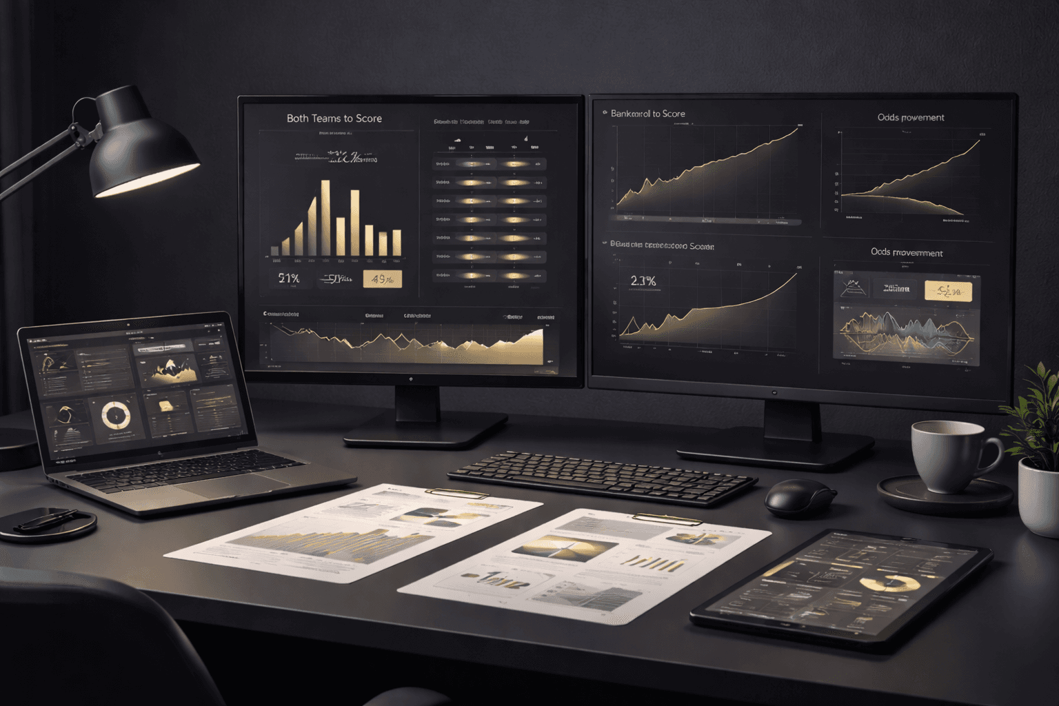 Análisis estadístico de fútbol con gráficos y datos